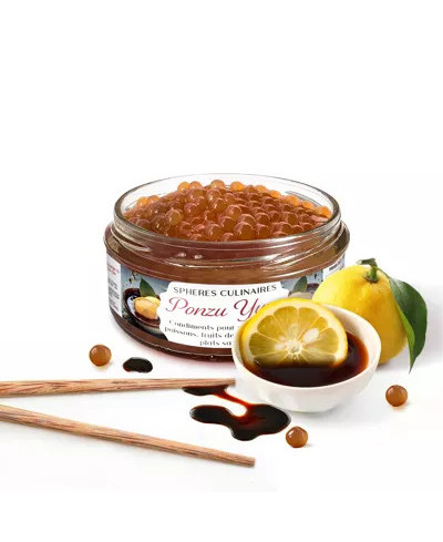 Sphères Culinaires ponzu/yuzu