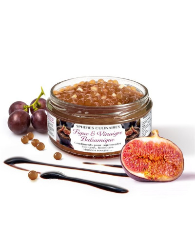 Sphères Culinaires figue/vinaigre balsamique