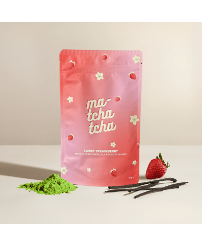 Matcha Cérémonial 80g fraise/Vanille 🍓