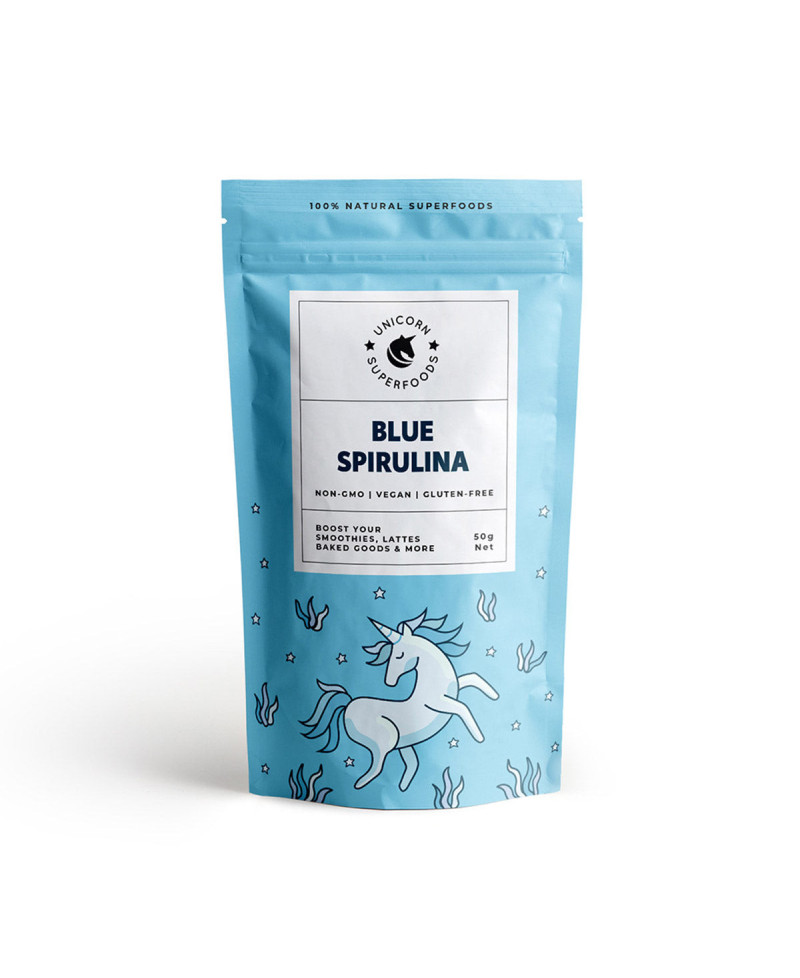 Poudre de spiruline bleue 100% naturelle 50g