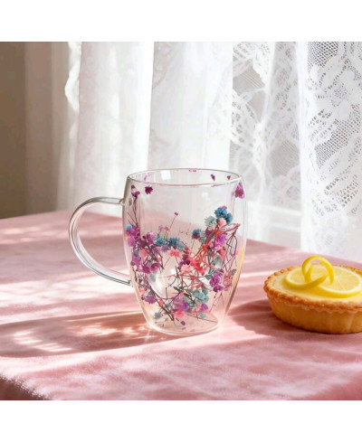 Verre double parois fleurie multi 🏵