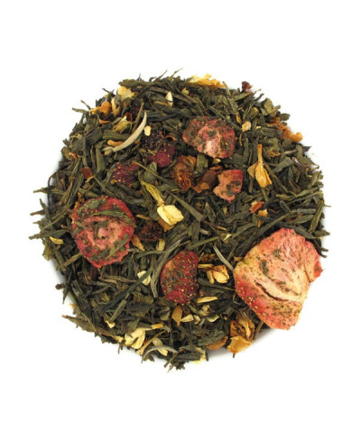 Thé vert et blanc jasmin de fruits (25 infusettes)